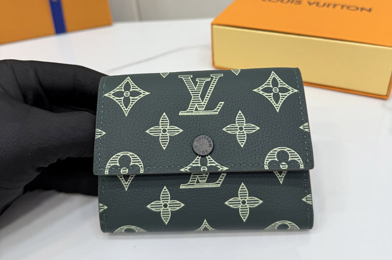 Louis Vuitton M14793 LV Victor Wallet In Monogram Shadow calf leather