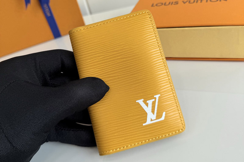 Louis Vuitton M25799 LV Pocket Organizer Wallet in Yellow