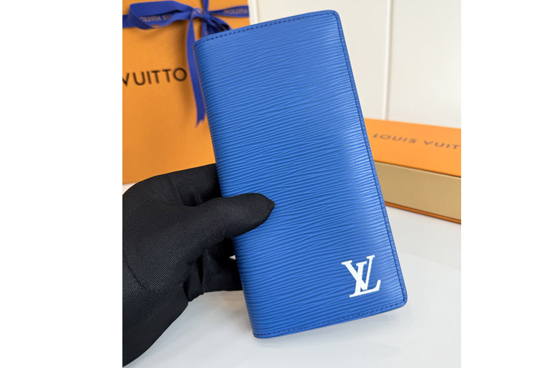 Louis Vuitton M25800 LV Brazza Wallet in Blue