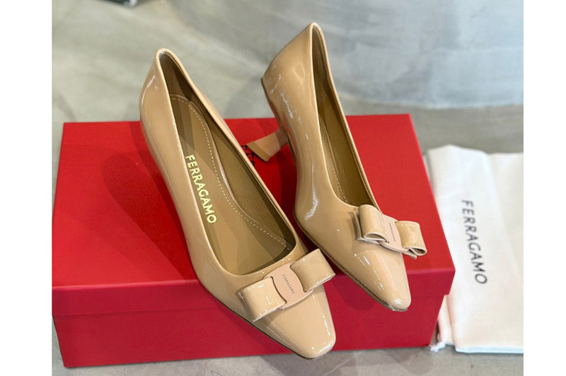 Ferragamo High-Heeled Pumps and Shoe