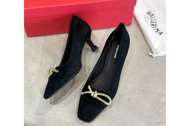 Ferragamo High-Heeled Pumps and Shoe