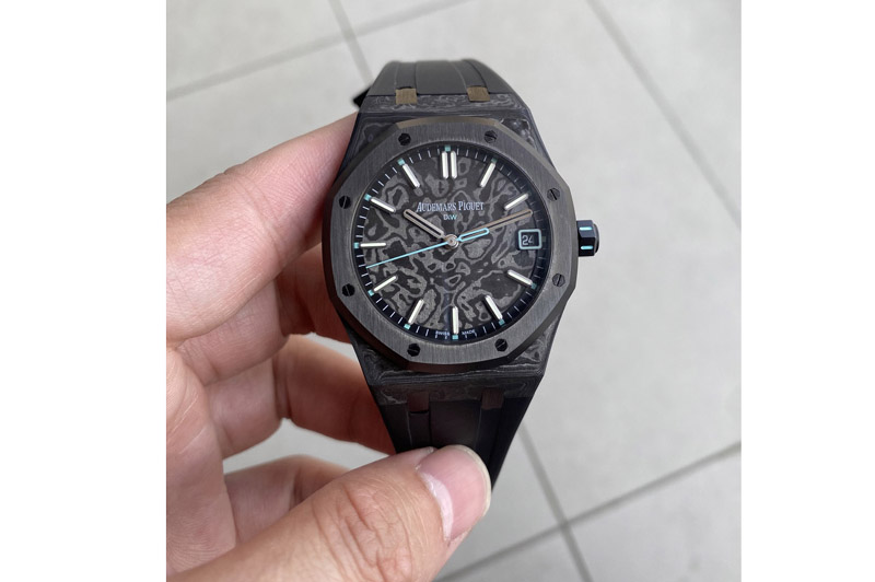 Audemars Piguet Royal Oak 15500 NTPT Diw 1:1 Best Edition Black Dial With Tiffany Blue on Bracelet SA4302 Super Clone
