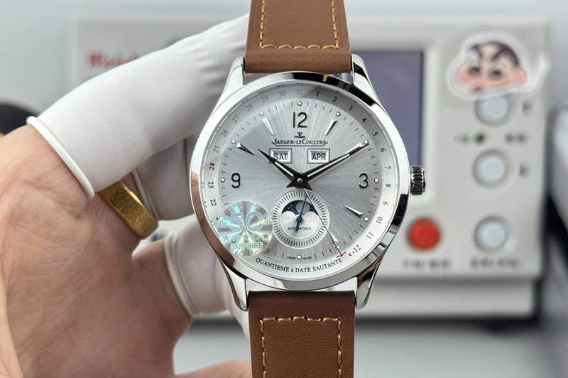 Jaeger-LeCoultre 1558420 SS 5C Factory Best Edtion 39mm White Dial on Brown Leather Strap JL8661
