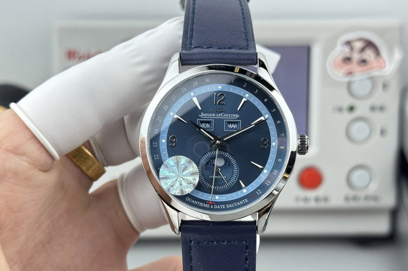 Jaeger-LeCoultre 1558420 SS 5C Factory Best Edtion 39mm Blue Dial on Blue Leather Strap JL8661