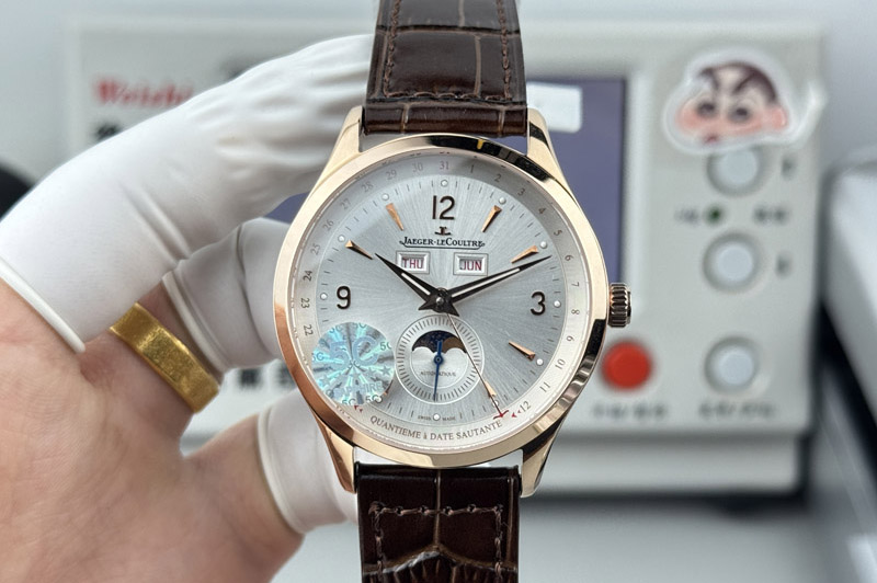 Jaeger-LeCoultre 1558420 RG 5C Factory Best Edtion 39mm White Dial on Brown Leather Strap JL8661