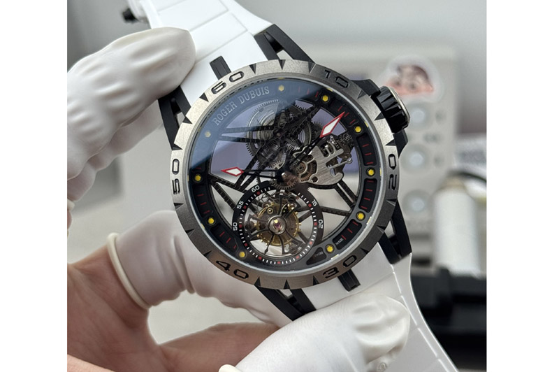 Roger Dubuis Excalibur Rddbex0549 Best Edition Skeleton Dial on Rubber Strap Asian RD505SQ