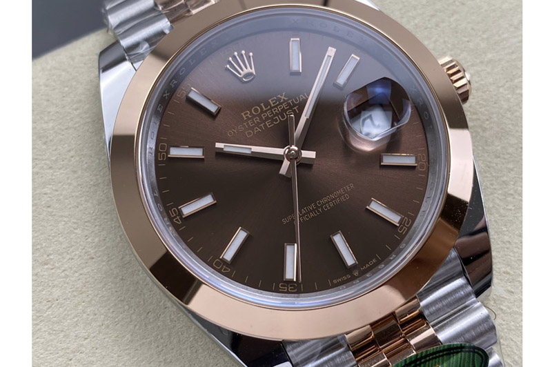 Rolex DateJust 41 126331 AR+F 1:1 Best Edition SS/RG on SS/RG Jubilee Bracelet VR3235