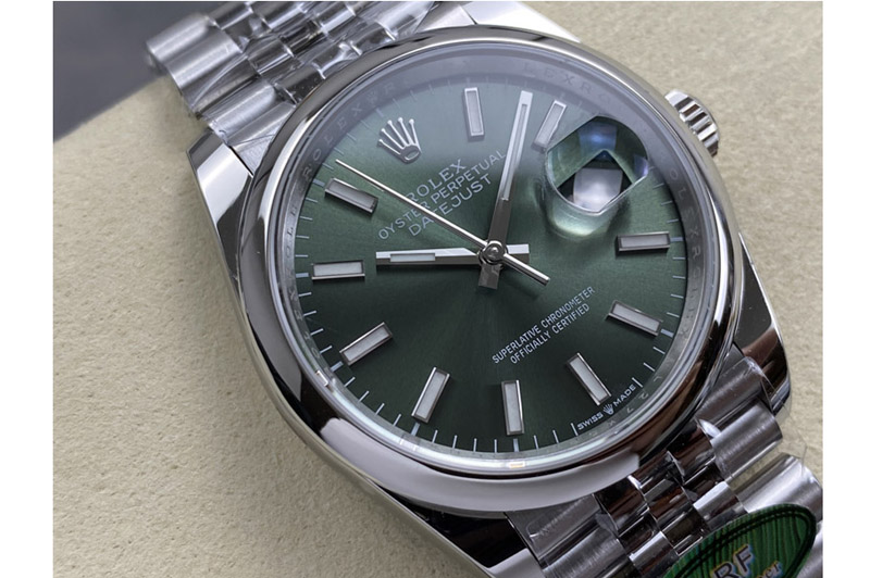 Rolex DateJust 36 SS 126200 ARF 1:1 Best Edition 904L Steel Green Dial on Jubilee Bracelet VS3235
