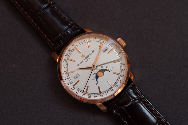 Vacheron Constantin Patrimony Traditionnelle 4010T MX 1:1 Best RG White Dial on Brown Leather Strap Cal.2460