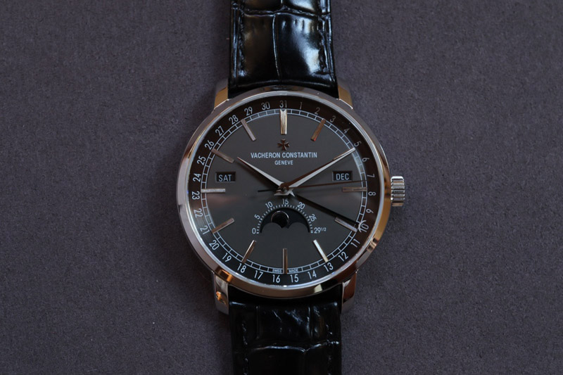 Vacheron Constantin Patrimony Traditionnelle 4010T MX 1:1 Best SS Black Dial on Black Leather Strap Cal.2460