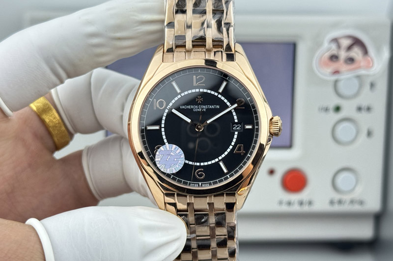 Vacheron Constantin Fiftysix RG 40mm ZF 1:1 Best Edition Black Dial on RG Bracelet A1326