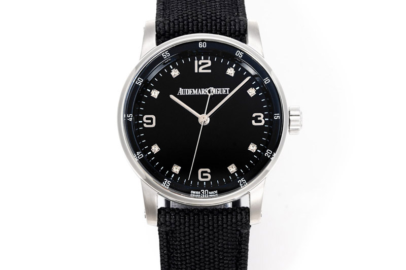 Audemars Piguet Code 11.59 SS 15210 APK 1:1 Best Edition Black Dial on Black Nylon Strap SA4302 Super Clone