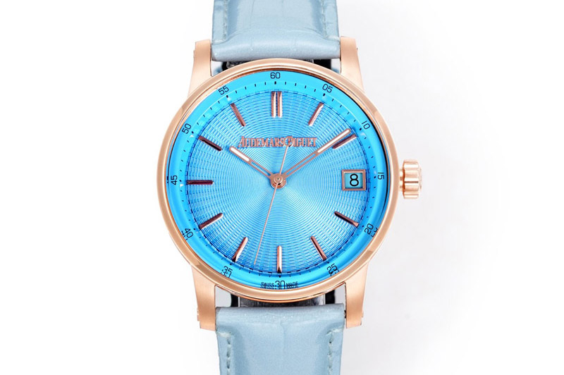 Audemars Piguet Code 11.59 RG 15210 APK 1:1 Best Edition Blue Dial on Blue Nylon Strap SA4302 Super Clone