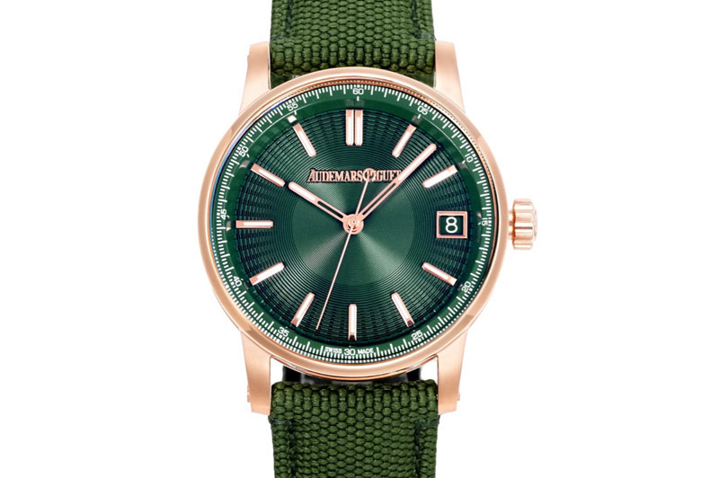 Audemars Piguet Code 11.59 RG 15210 APK 1:1 Best Edition Green Dial on Green Nylon Strap SA4302 Super Clone