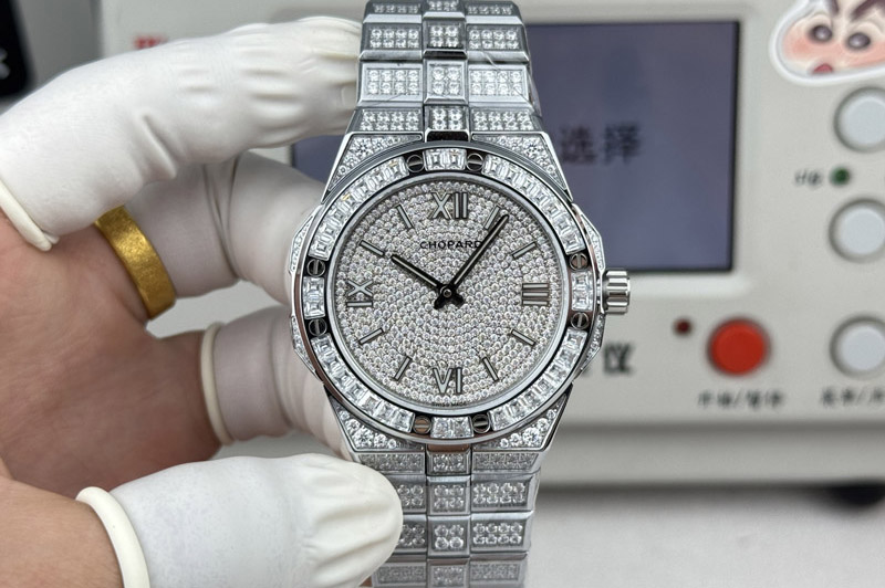 Chopard AlpineEagle 41MM SS Full Diamond on Chopard 01.01-c