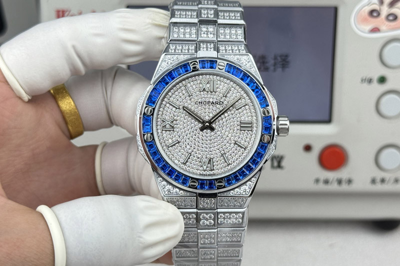 Chopard AlpineEagle 41MM SS Full Diamond on Chopard 01.01-c