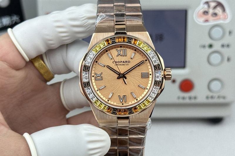 Chopard AlpineEagle 41MM RG Diamond Bezel on Chopard 01.01-c