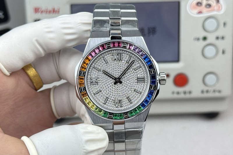 Chopard AlpineEagle 41MM SS Diamond Bezel and Dial on Chopard 01.01-c