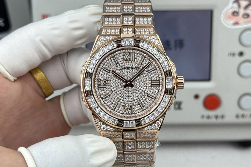 Chopard AlpineEagle 41MM RG Full Diamond on Chopard 01.01-c