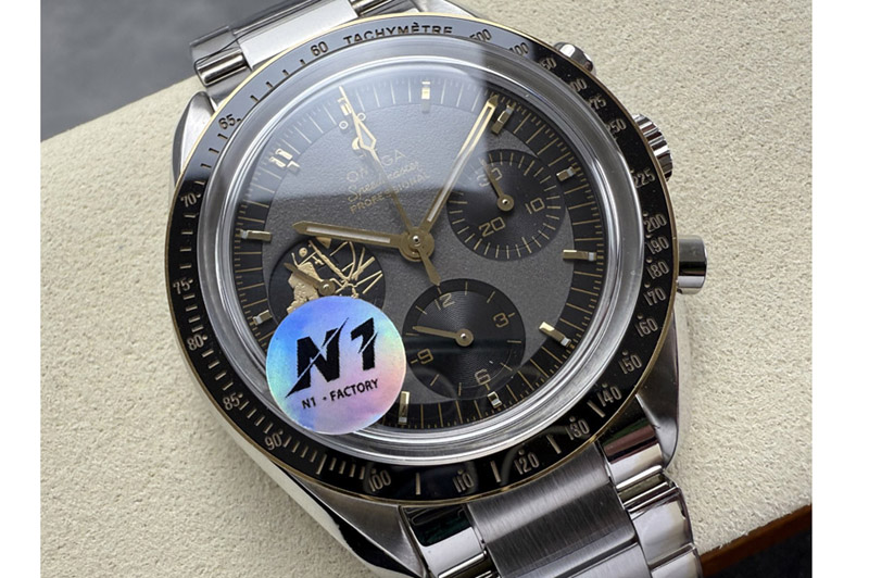 Omega Speedmaster Professional 50th Anniversary SS N1F Best Edition Gray Dial On SS Bracelet Asian 3861