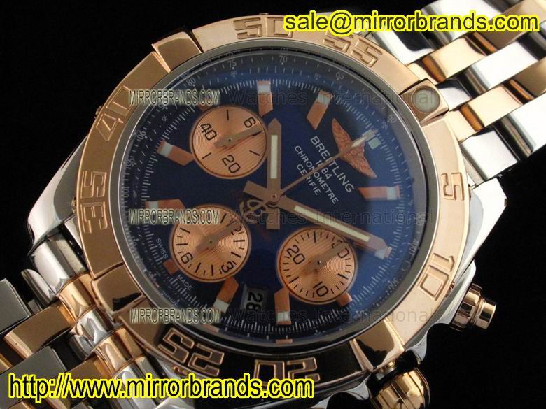 Replica Breitling Chronomat B01 V2 TT Metallic Blue Dial on Bracelet