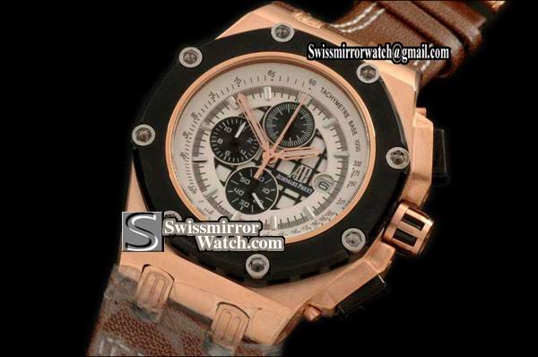 Audemars Piguet Ruben Baracello Limited ED RG/LE Wht/Blk Jap Qtz Watch
