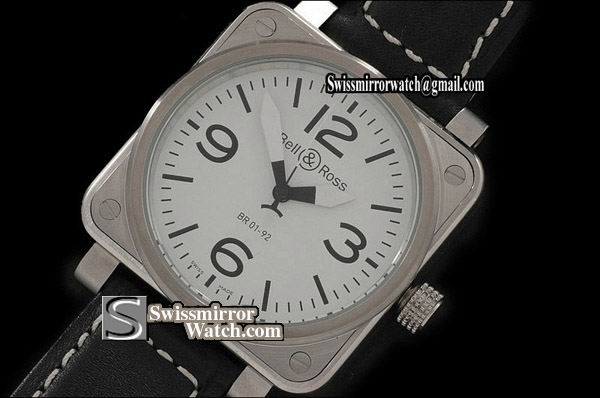 Bell & Ross BR Instrument 01-092 SS White 39mm Asia 21J Watch