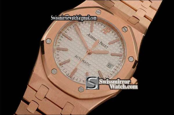 Audemars Piguet Royal Oak Jumbo 39mm RG White Swiss Eta 2824-2 W