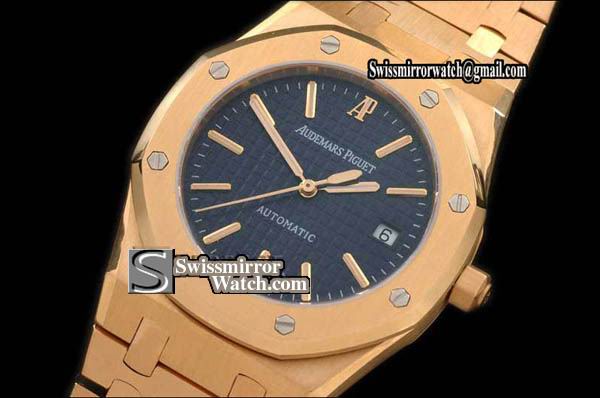Audemars Piguet Royal Oak Jumbo 39mm Full Gold Blue Swiss Eta 28