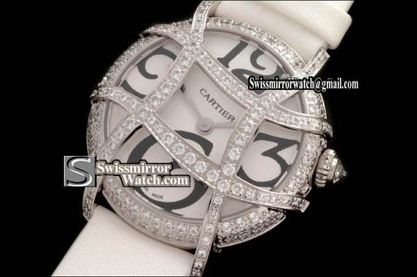 Cartier Ladies RG Diamonds Baignoire Watches