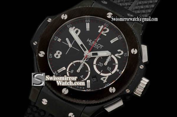 Hublot Big Bang Black Magic Ceramic Bezel A7750 Replica Watches