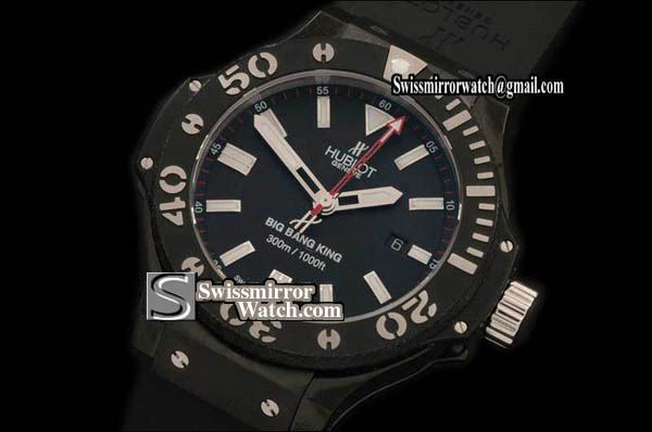 Hublot Big Bang King Black Magic PVD/RU Blk A-7750 Replica Watches