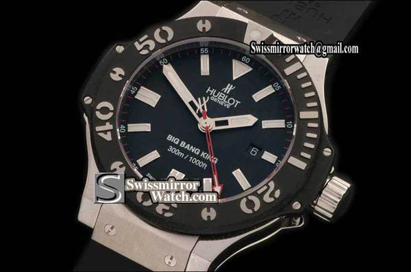 Hublot Big Bang King Palladium WG/RU Black A-7750 Replica Watches