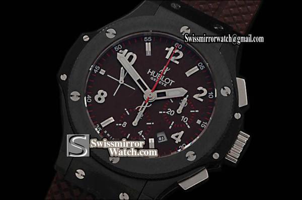 Hublot Big Bang PVD Cappuccino Ed CF Maroon/Black Ceramic Replica Watches