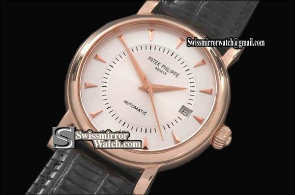 Patek philippe Calastrava 5115 RG Silver Dial in Swiss Eta 2824-2 Replica Watches