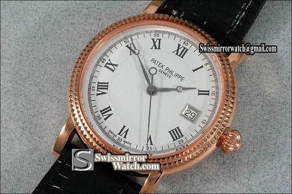 Patek philippe Calastrava 5115 RG White Dial in Swiss Eta 2824-2 Replica Watches