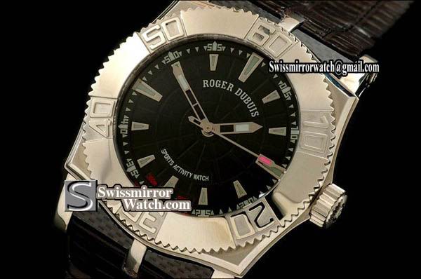 Dubuis Easy Diver Automatic SS Black Swiss Eta 2824-2 Replica Watches