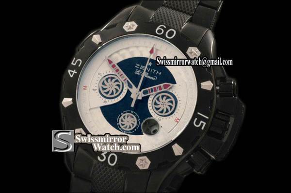 Zenith Defy Extreme Chrono PVD/PVD White/Black A-7750 Replica Watches