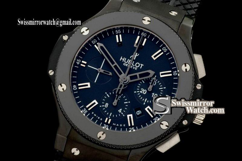 Hublot 2009 Design Big Bang CER/CER/RU Black Asia 7750 Replica Watches
