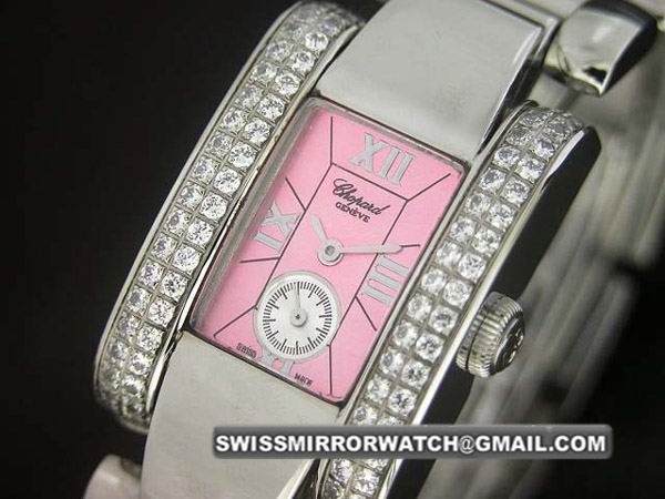 Chopard Ladies La Strada Diamond Swiss Quartz Pink Dial Watch