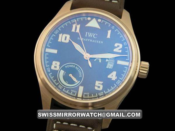 IWC St Exupery Power Reserve RG/LE Brown Asia Auto Replica Watches
