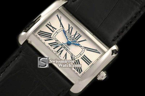 Cartier Tank Divian Mid SS/LE White Swiss Eta 2671-2 Watch