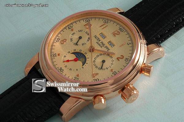 Patek philippe Perpetual Calender RG Rose In Swiss Eta 2836-2 Replica Watches