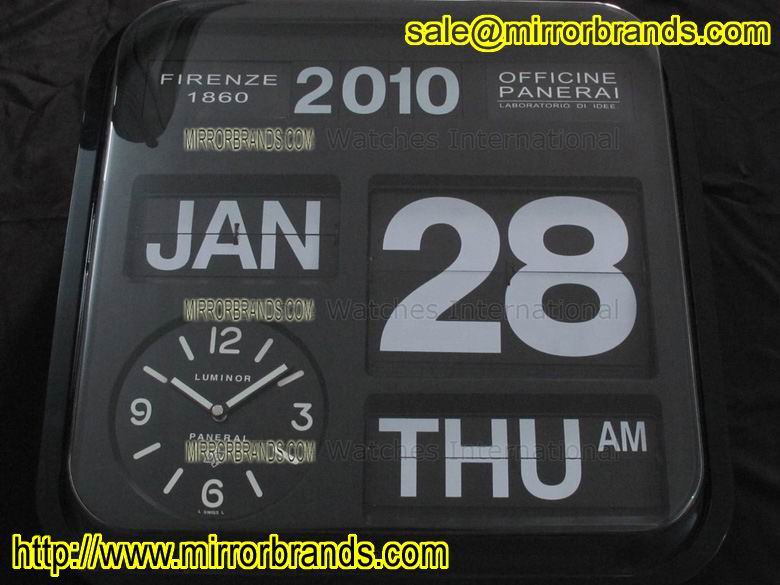 Replica Panerai Table Flip Clock Black