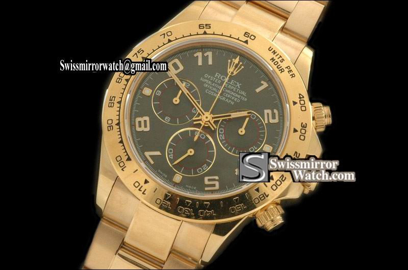 Rolex Daytona 2009 Design FG/FG Grey Num A-7750 Watches