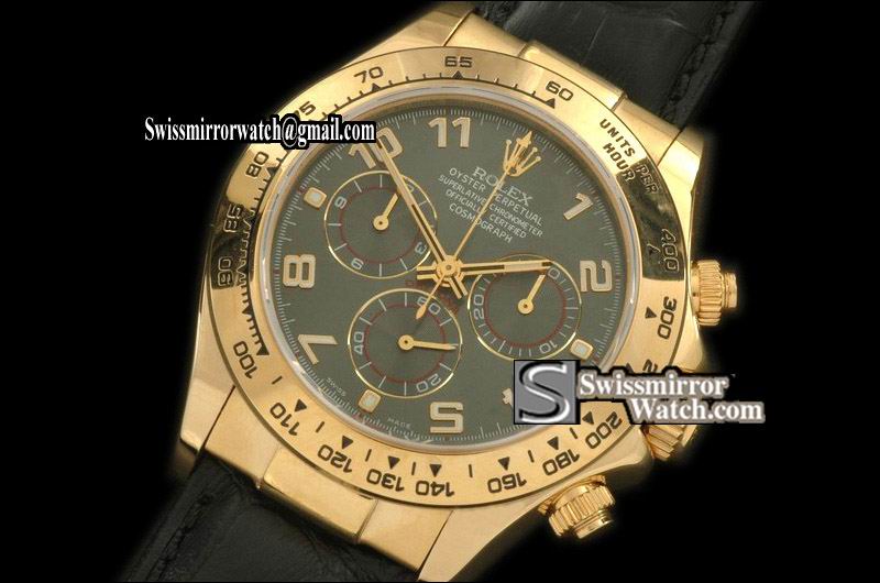 Rolex Daytona 2009 Design FG/LE Grey Num A-7750 Watches