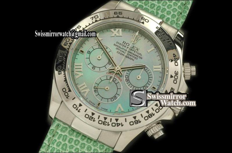 Rolex Daytona SS/LE MOP Green Dial Asia 7750 Watches