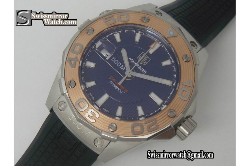 Tag Heuer Aquaracer 500m Calibre 5 Automatic TT/RU Blue Swiss Eta 2824- WAJ2112.FT6015 Replica Watches