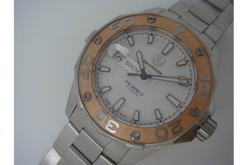 TAG Heuer Aquaracer 500m Calibre 5 Automatic SS White Swiss Eta 2824 Replica Watches