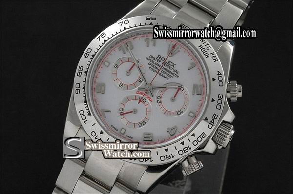 Rolex Daytona SS White Dial Asia 7750 2005 model Watches